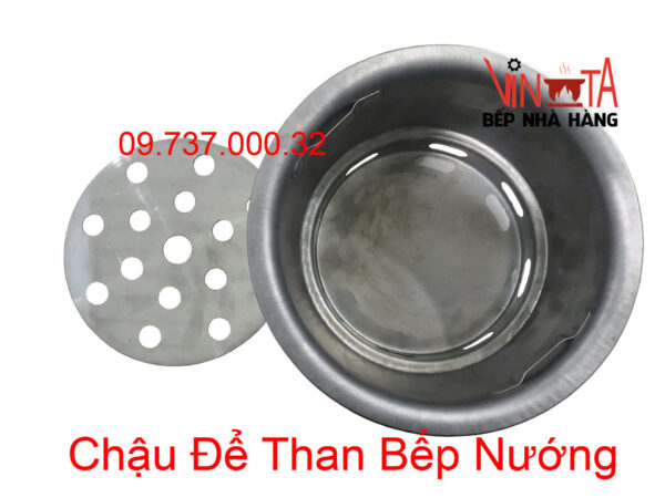 bát đựng than bếp nướng than, xô than, chậu chứa than giá rẻ, chất lượng - Ảnh 6