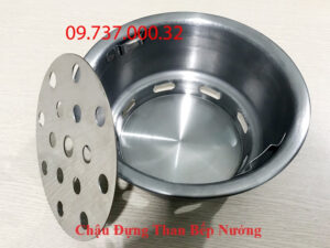 Chậu đựng than bếp nướng, bát than,tô chứa than hoa bếp nướng âm bàn