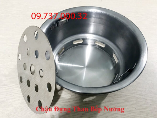 Chậu đựng than bếp nướng, bát than,tô chứa than hoa bếp nướng âm bàn