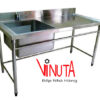 mua chậu rửa inox đơn kèm bàn cho nhà hàng, gia đình bền, đẹp, giá rẻ