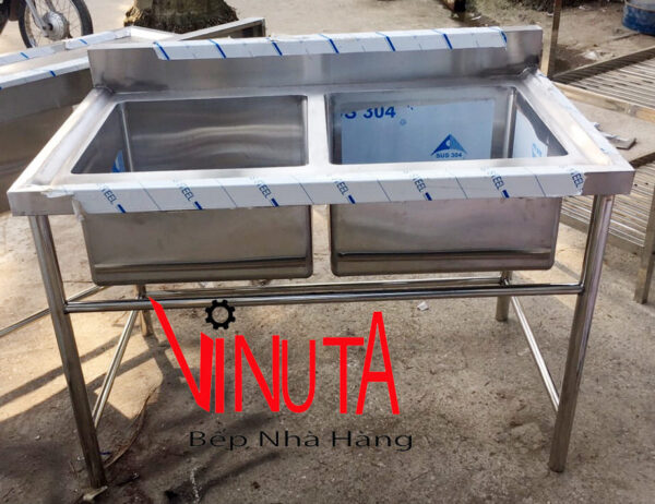 Chậu rửa inox đôi - Ảnh 4