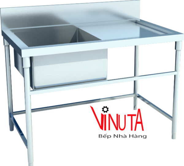 mua chậu rửa inox đơn kèm bàn cho nhà hàng, gia đình bền, đẹp, giá rẻ - Ảnh 15