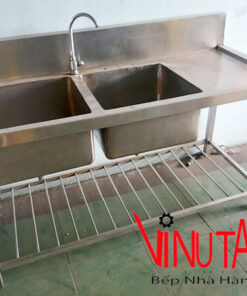 mua chậu rửa inox đôi kèm bàn nhà hàng, gia đình, bếp công nghiệp