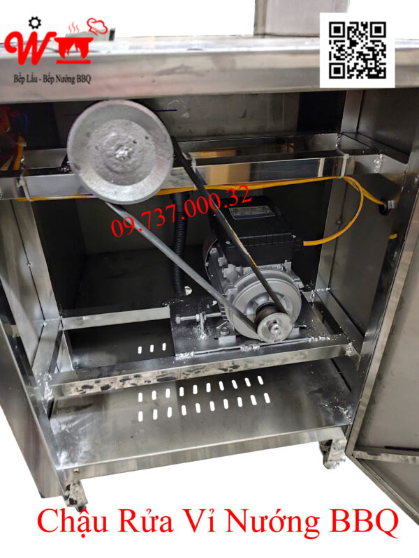 Máy rửa vỉ nướng BBQ, đánh cọ sạch loại vỉ inox bếp nướng - Ảnh 3