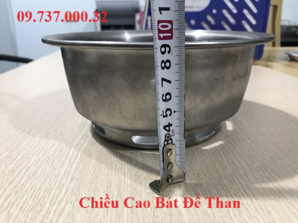 Chậu đựng than bếp nướng, bát than,tô chứa than hoa bếp nướng âm bàn - Ảnh 5
