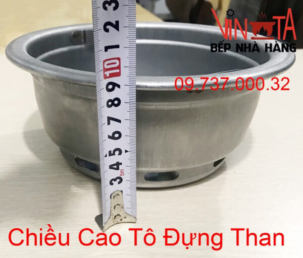 Âu than bếp nướng âm bàn, bát đựng than bếp nướng hút dương, hút âm - Ảnh 5