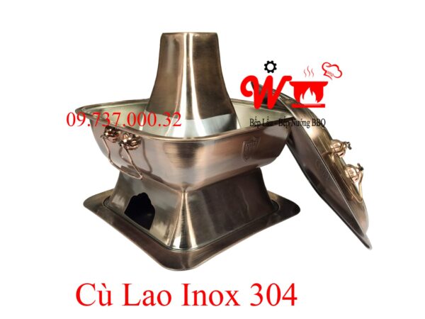 Nồi nấu lẩu cù lao inox 304, lẩu cá dân ích, nồi nấu lẩu bằng than - Ảnh 6