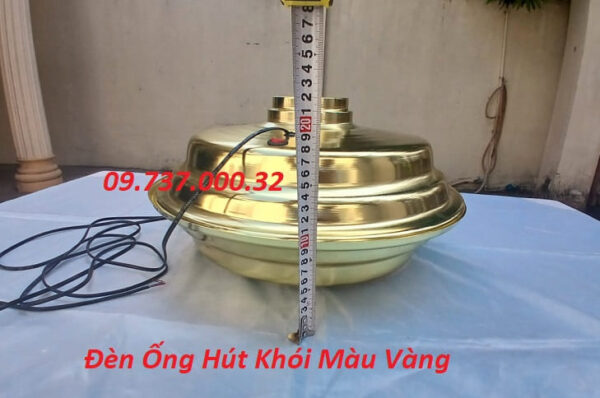Chụp đèn ống hút khói màu vàng, Chao đèn trang trí ống khói bếp nướng - Ảnh 9
