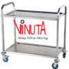 mua xe đẩy inox 2 tầng dùng cho nhà hàng, khách sạn, bệnh viện, phòng khám