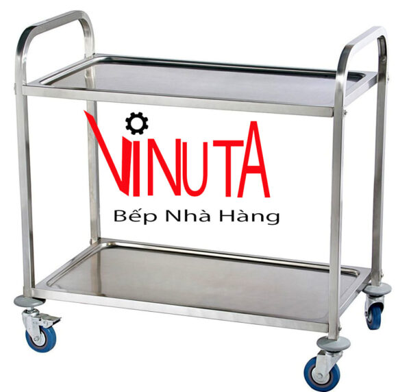 mua xe đẩy inox 2 tầng dùng cho nhà hàng, khách sạn, bệnh viện, phòng khám
