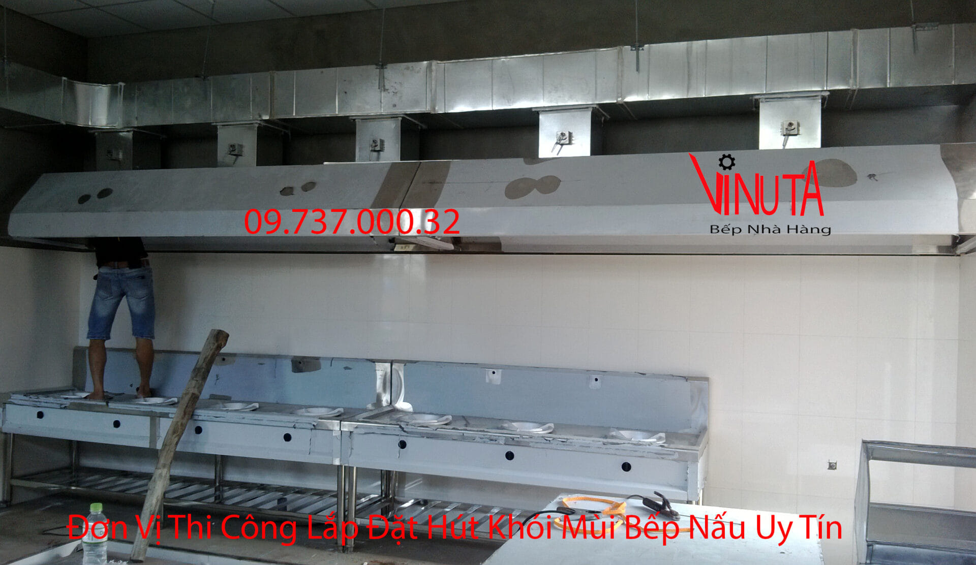 đơn vị thi công hút khói mùi bếp nấu uy tín