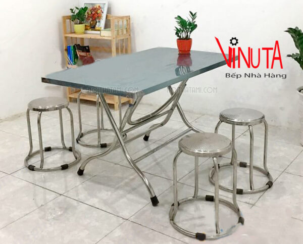 bàn ăn inox giá rẻ, uy tín, chất lượng, chuyên dùng nhà hàng, nhà ăn - Ảnh 12