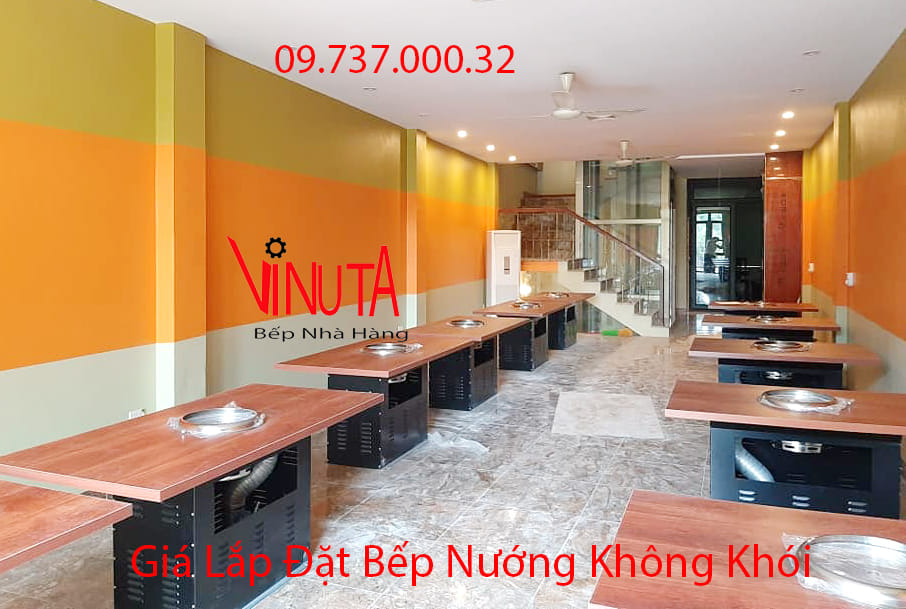 giá lắp đặt bếp nướng không khói