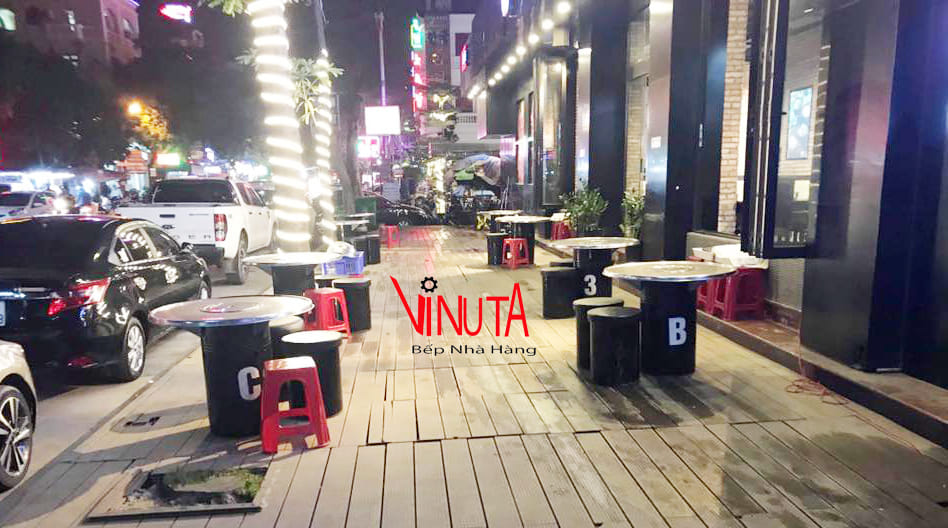 giá thi công bếp nướng không khói hàn quốc