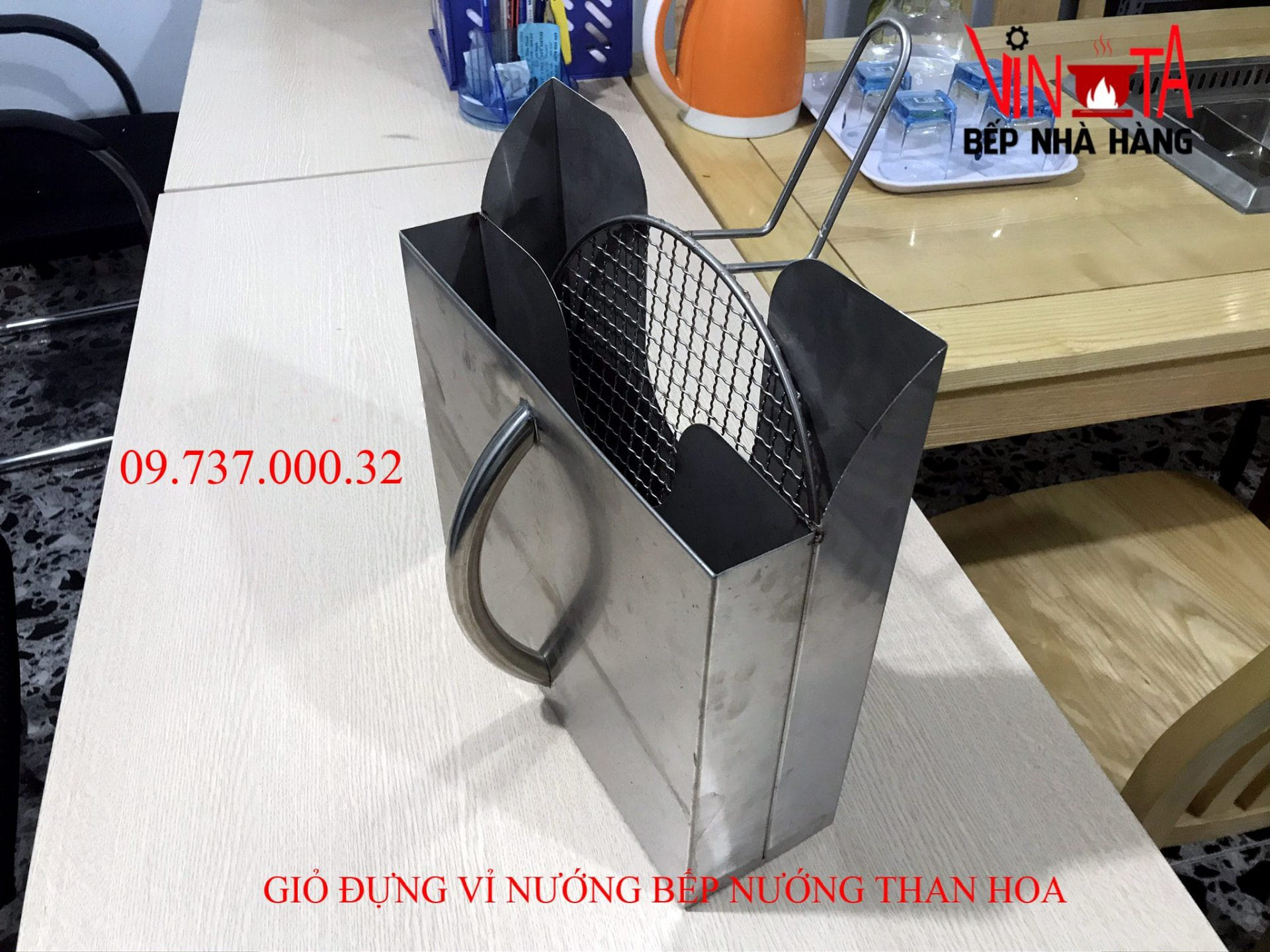 giỏ đựng vỉ nướng bếp nướng than hoa