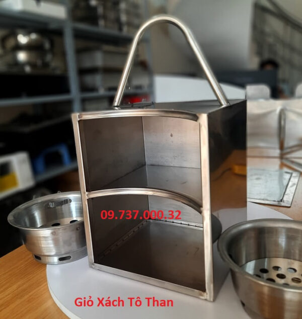 Khay đựng xô than, thùng inox đựng bát để than, xô than, tô than giá rẻ - Ảnh 6