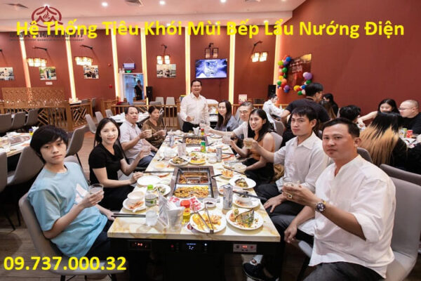 Bếp lẩu nướng bbq âm bàn,bếp lẩu nướng điện 2 trong 1 cho nhà hàng - Ảnh 8