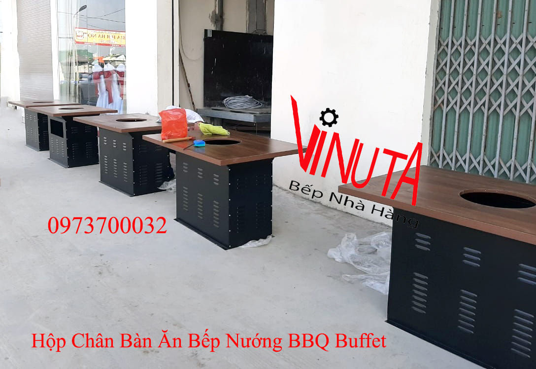 hộp chân bàn ăn bếp nướng bbq buffet