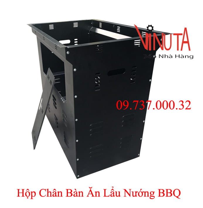 hộp chân bàn ăn lẩu nướng bbq ở bình định