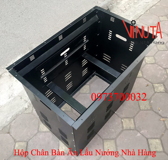 hộp chân bàn ăn lẩu nướng nhà hàng ở bến tre