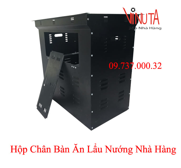 hộp chân bàn ăn lẩu nướng nhà hàng ở Bình định