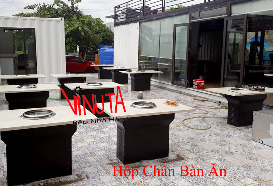 hộp chân bàn ăn
