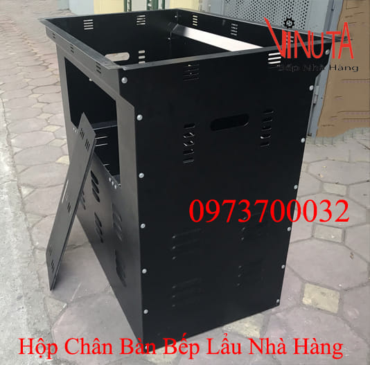 hộp chân bàn bếp lẩu nhà hàng