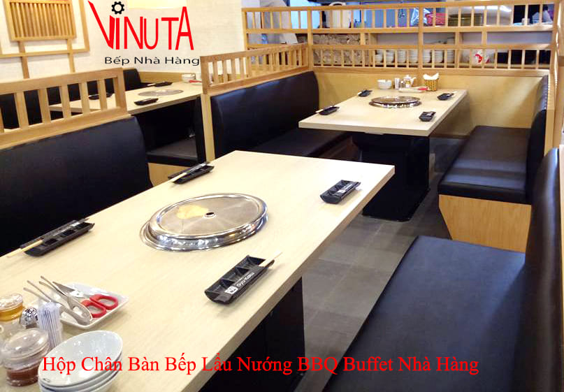 hộp chân bàn bếp lẩu nướng bbq buffet nhà hàng