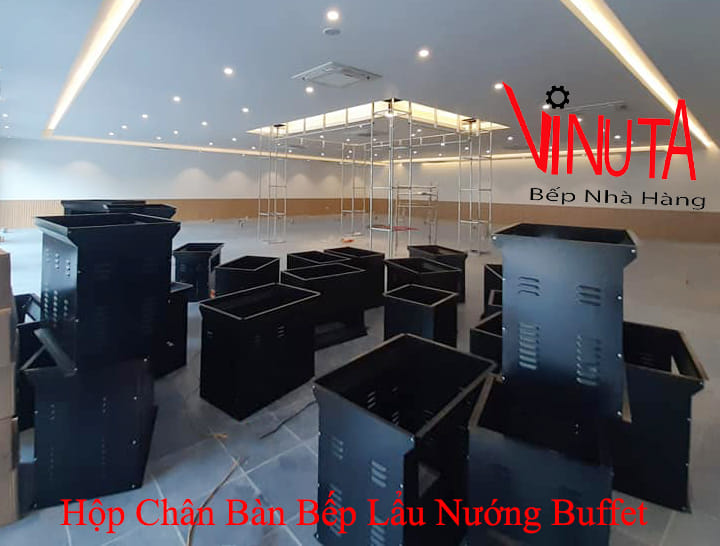 hộp chân bàn bếp lẩu nướng buffet