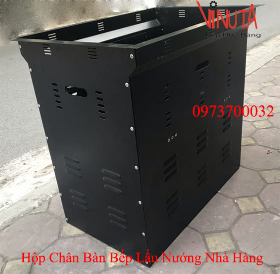 hộp chân bàn bếp lẩu nướng nhà hàng ở bến tre