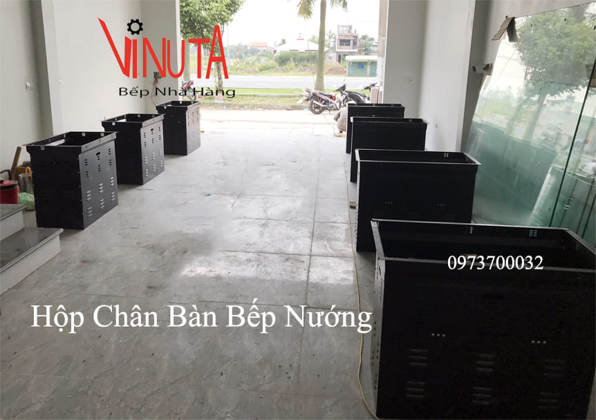 hộp chân bàn bếp nướng ở vũng tàu
