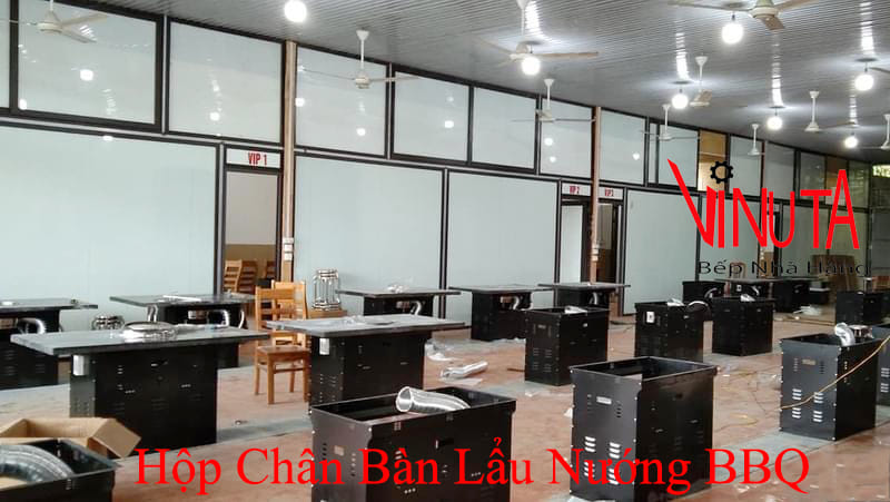 hộp chân bàn lẩu nướng bbq