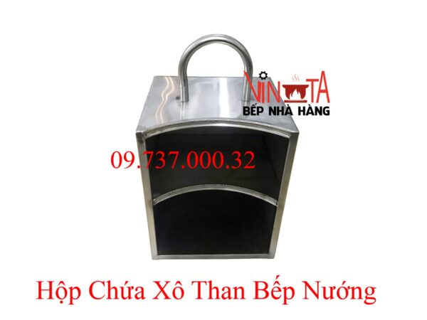 Hộp để xô than bếp nướng than hoa bbq hàn quốc, giỏ đựng bát than - Ảnh 10