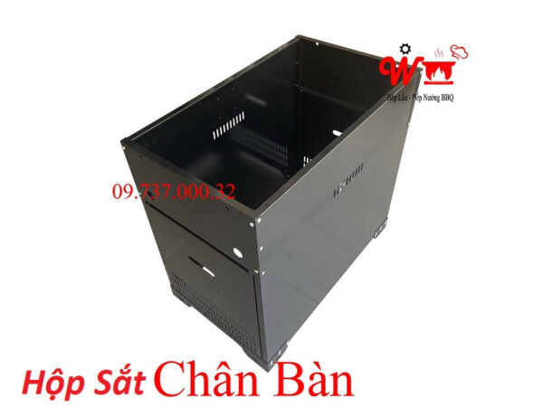 Chân bàn sắt hộp bếp lẩu nướng, hộp chân bàn sắt phun sơn tĩnh điện - Ảnh 10