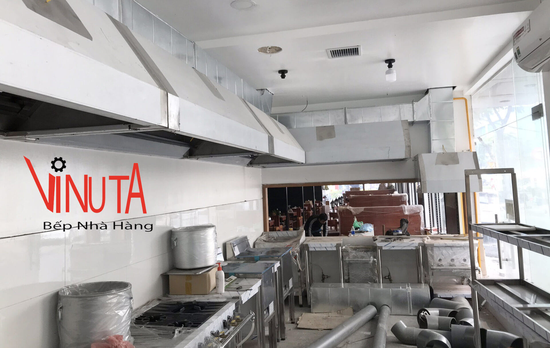 hút khói bếp nấu nhà hàng lẩu nướng hàn quốc tại Tuyên Quang