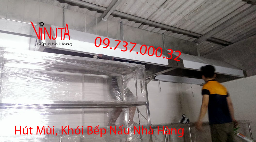 hút mùi khói bếp nấu nhà hàng