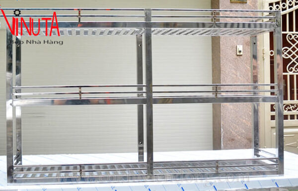Giá nan inox treo tường gia đình, nhà hàng, khách sạn,khu công nghiệp - Ảnh 10