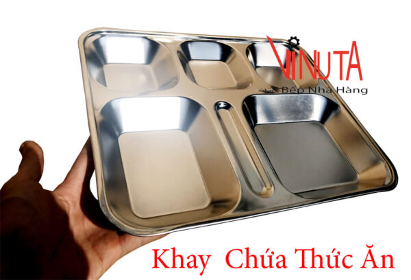 khay cơm inox 304 | khay cơm văn phòng 5 ngăn| Khay đựng cơm 5 ngăn - Ảnh 8