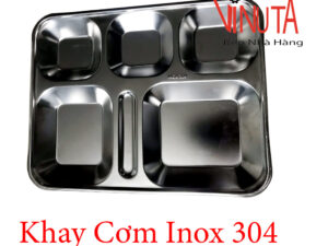 khay cơm inox 304 | khay cơm văn phòng 5 ngăn| Khay đựng cơm 5 ngăn