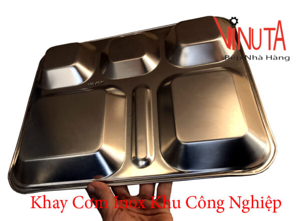 khay cơm inox 304 | khay cơm văn phòng 5 ngăn| Khay đựng cơm 5 ngăn - Ảnh 6