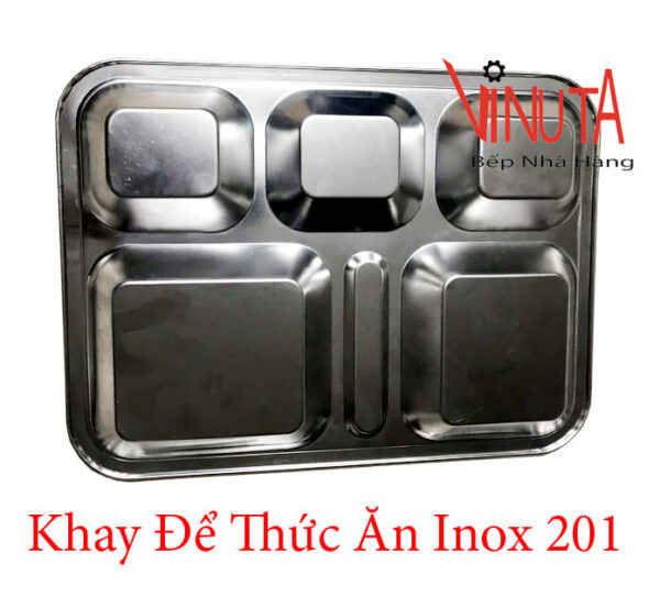 khay cơm inox 201 | khay đựng thức ăn | Khay cơm văn phòng, học sinh - Ảnh 10