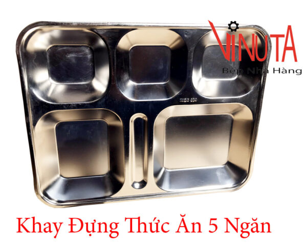 khay cơm inox 304 | khay cơm văn phòng 5 ngăn| Khay đựng cơm 5 ngăn - Ảnh 9