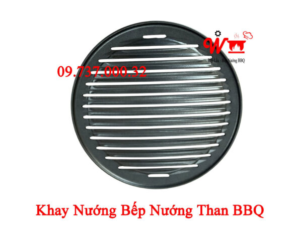 Khay nướng, đĩa, vỉ nướng gang tròn, màu đen dùng cho bếp nướng BBQ tại bàn - Ảnh 12