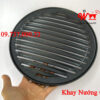 Khay nướng, đĩa, vỉ nướng gang tròn, màu đen dùng cho bếp nướng BBQ tại bàn