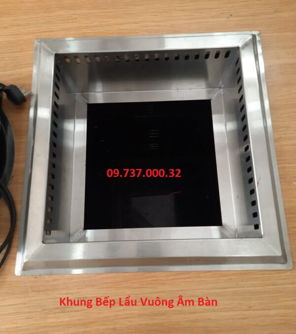 Bếp từ 4 vùng nấu, Bếp lẩu vuông âm bàn nhà hàng, lẩu nhà hàng 4 ngăn - Ảnh 7