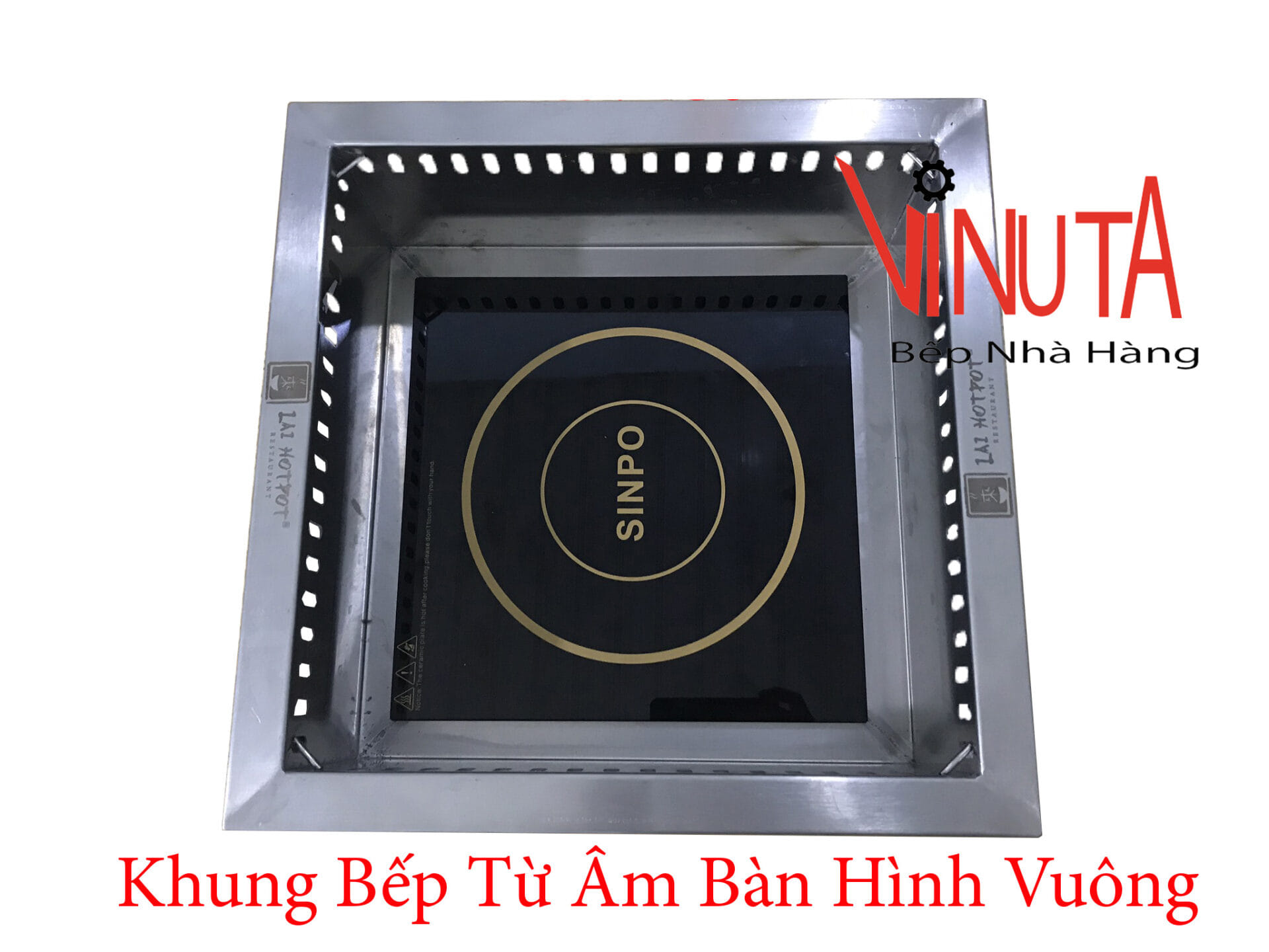 khung bếp từ âm bàn hình vuông