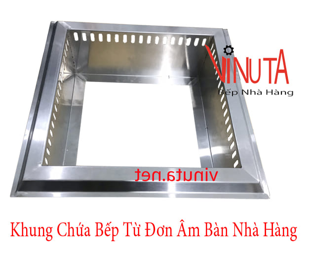 khung chứa bếp từ đơn âm bàn nhà hàng ở đồng nai