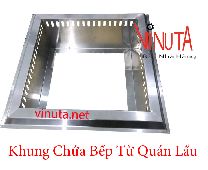 khung chứa bếp từ quán lẩu