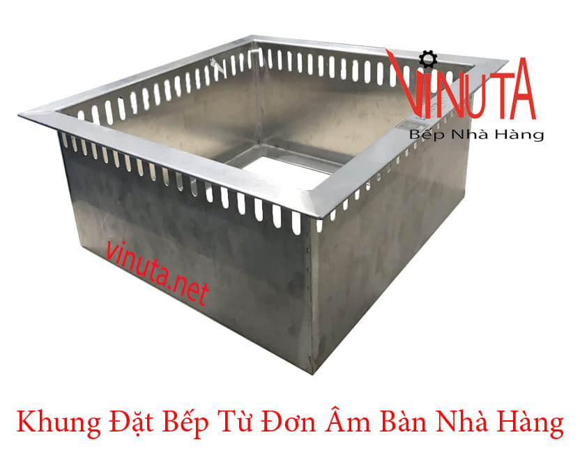 khung đặt bếp từ đơn âm bàn nhà hàng