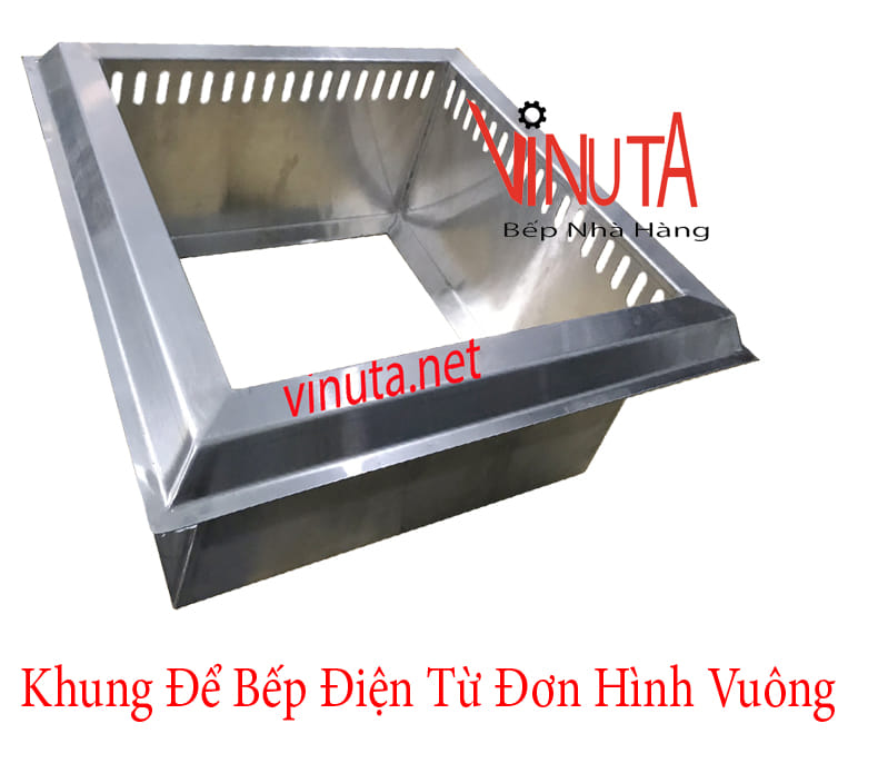 khung để bếp điện từ đơn hình vuông